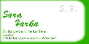 sara harka business card
