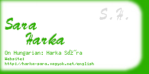 sara harka business card